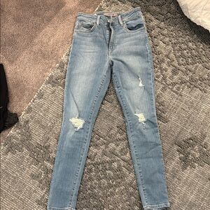 Joe's Jeans Blue Skinny Distressed Denim